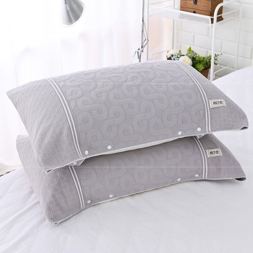 Buckle Design Can Be Fixed and Adjustable Non-slip Slip Off Pillowcase Single Gauze Pillow Cover Magic Pillow Cover Pillow Case