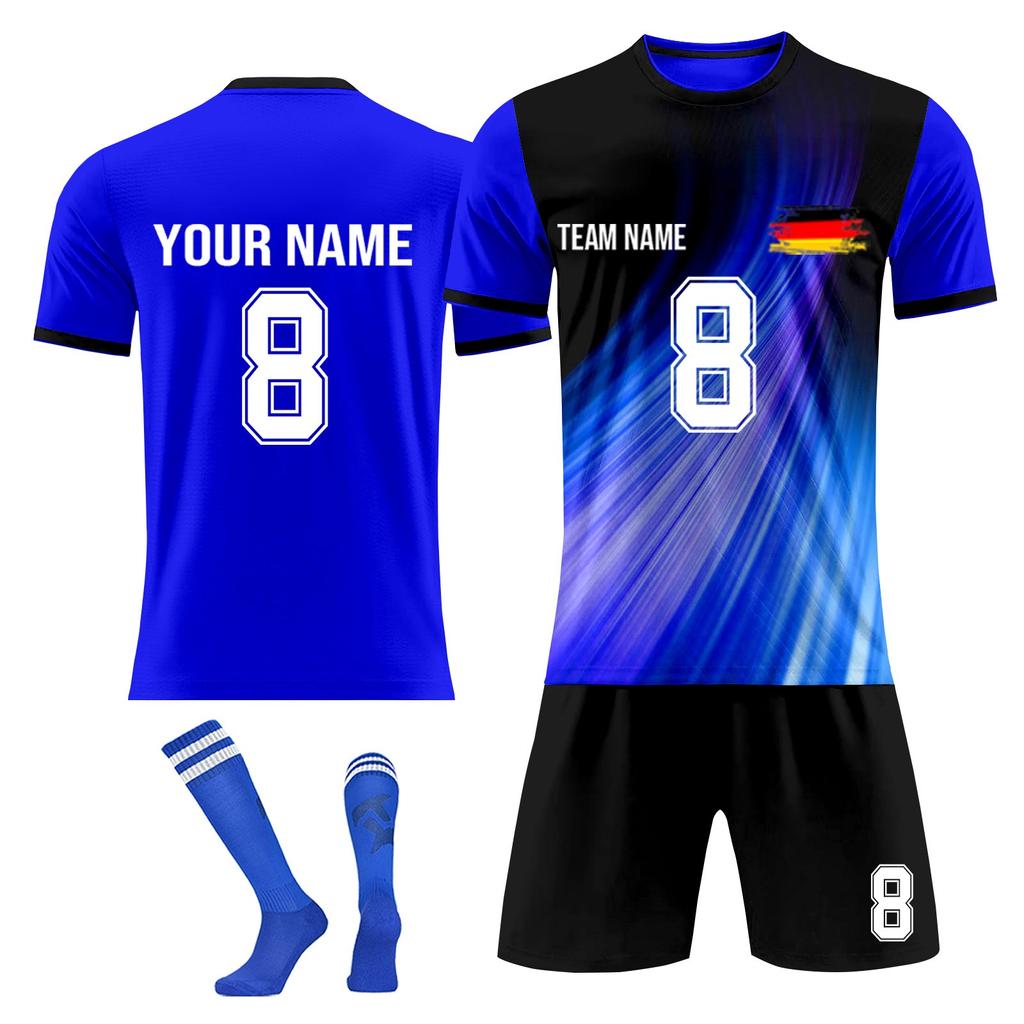 Personalised Shirts Kit Mens Girls With Name Number Custom Football Jerseys For Boys Training Suit