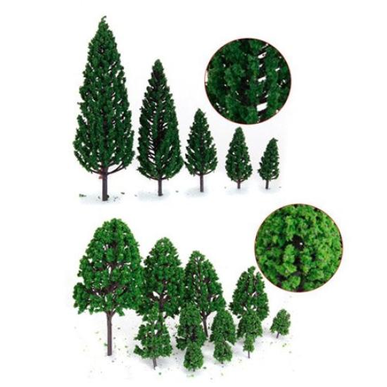 OrgMemory Model Trees for Miniature 29 Trees HO Gauge Railway Architectural Miniature Diorama Gardens, Dioramas, etc. (4-16 cm) Model, Landscape,