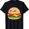 Kawaii Burger Fast Food Cheeseburger Hamburger T Shirt