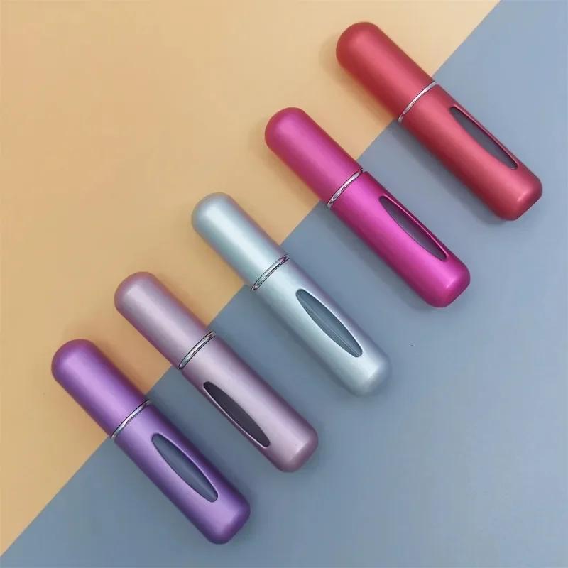1/5Pcs Mini Atomizer Spray Refill Bottle Travel Perfume Bottle Refillable Portable Women Pocket Dispenser Cologne Sprayer 5ml