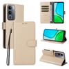 For Vivo Y50 Case RFID Blocking 3 Card Slots PU Leather Phone Cover with Wrist Strap