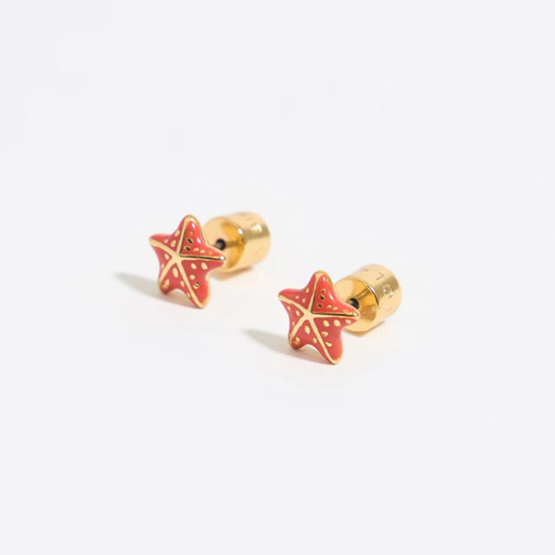 BIMBA Y LOLA [24SS] Coral Star Earrings B245AIW019COF