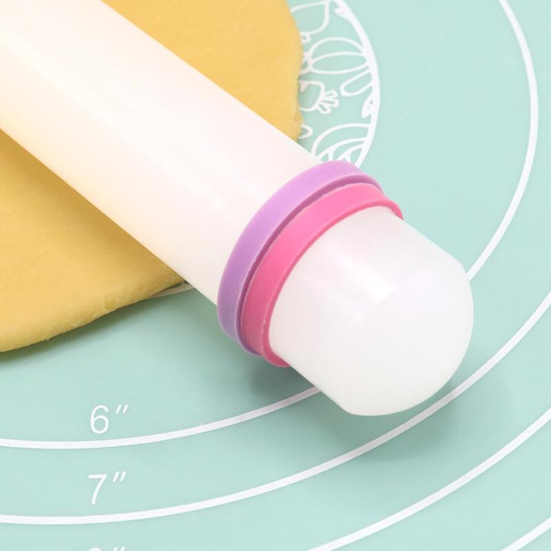 23/33/45/50cm Plastic Rolling Pin Kitchen Cake Baking Tool PP Non Stick Surface Stick Circled Household Sugar Dough Rolling Mach
