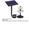 Solar Bird Bath Fountain Three-Tiered Cascade Fountain Solar-Powered Water Fountain for Outdoor Bird Bath Feeder Garden Terrace Decor