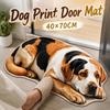 Diatomite Dog Print Door Mat Absorbent Pet Doormat Fun Animal Floor Rug  Bathroom