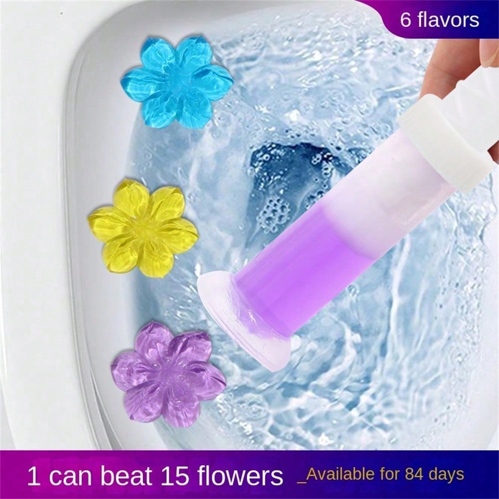 6Pcs Toilet Cleaning Gel Larger Capacity More Affordable Air Freshener 1Pc Can Beat 15 Flowers Simpl