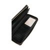MICHAEL KORS Gold Metal Logo Calfskin Wallet Women's Black