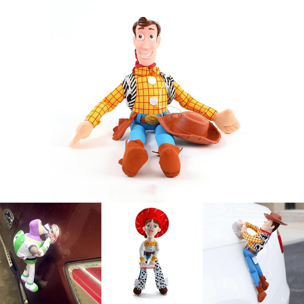 Vtipná 3D hračka Woody a Buzz z Příběhu hraček Panenka do auta Měkká plyšová hračka Perfektní pro sběratele nebo jako dárek Vysoce kvalitní materiál