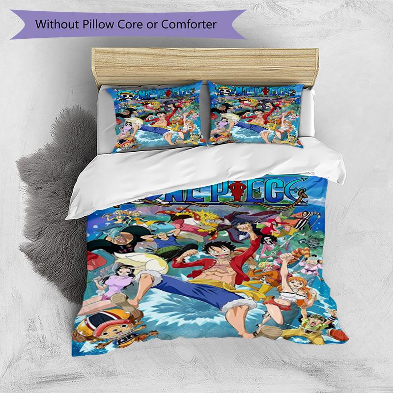 3pcs Duvet Cover Set (1*Duvet Cover + 2*Pillowcase, Without Core), One Piece Print Bedding Set, Bedroom Decor, All‑Season, Birthday Gift