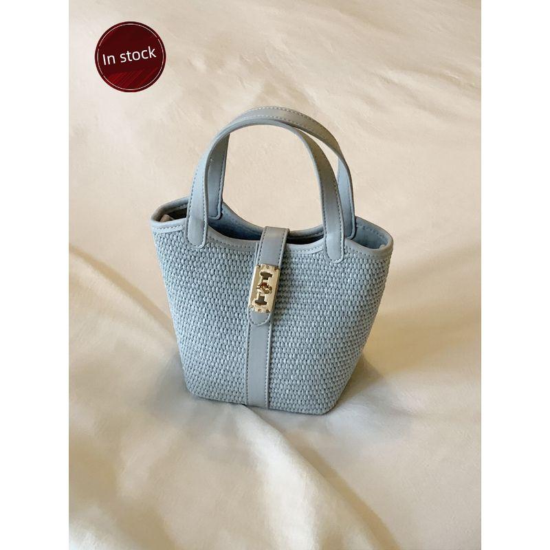 

South Style Chio2nd Shallow Sea Morning Dew Tote Bag Women s 2025 Summer Straw Bag Handbag Shoulder Messenger Bag