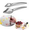 DIY Čokoládová lžička z nerezové oceli Bloom Flower Decoration Tool