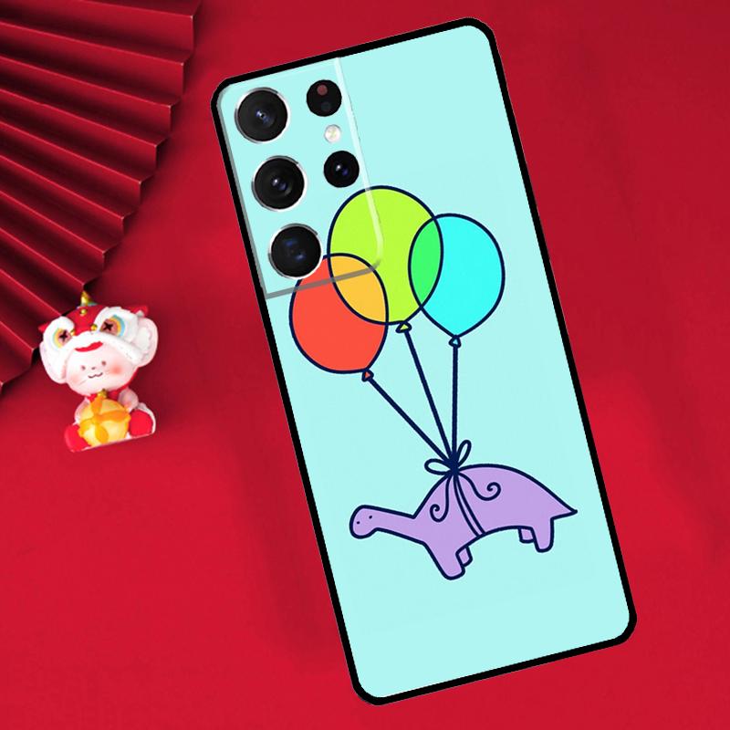 Cute Dino Funda For Samsung Galaxy S24 S23 S22 Ultra Plus S20 S21 FE S8 S9 S10 Note 10 20 Ultra Case