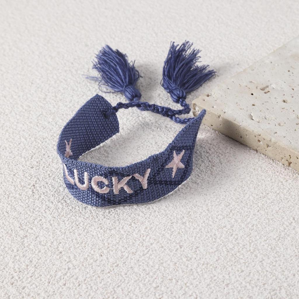 Handmade Tassel Embroidery Wristband: Fashionable Gift for Friends