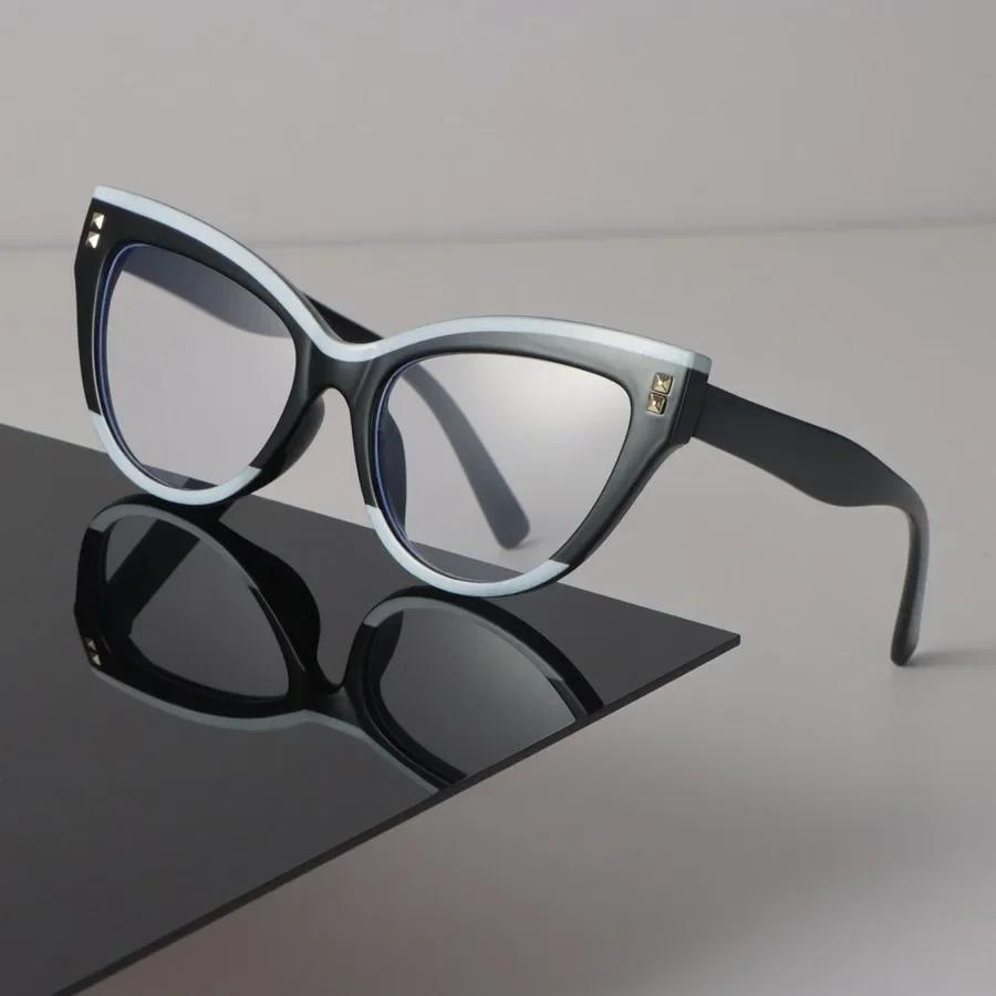 Luxury Cat Eye Frame Eyeglass Women Men Minimalist Transparent Glasses Cool Clear Lens Frame Glasses