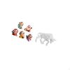 Fortune God Resin Figurines And Bull Statue Ornament for Entryway Tabletop Desk Shelf Office