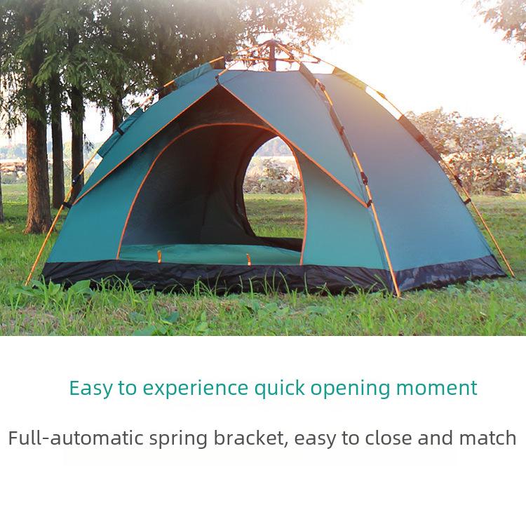 Century Glacier Automatic Folding Tent for 3-4 People: Quick-Open, Double Rainproof for Camping & Beach