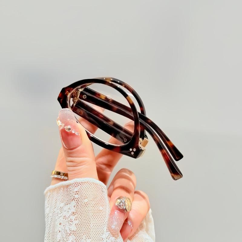 2026 New Fashionable Foldable Photochromic Myopia Glasses Casual Portable Ultra-Lightweight Anti-Blue Light Eyewear 0 To -4.0