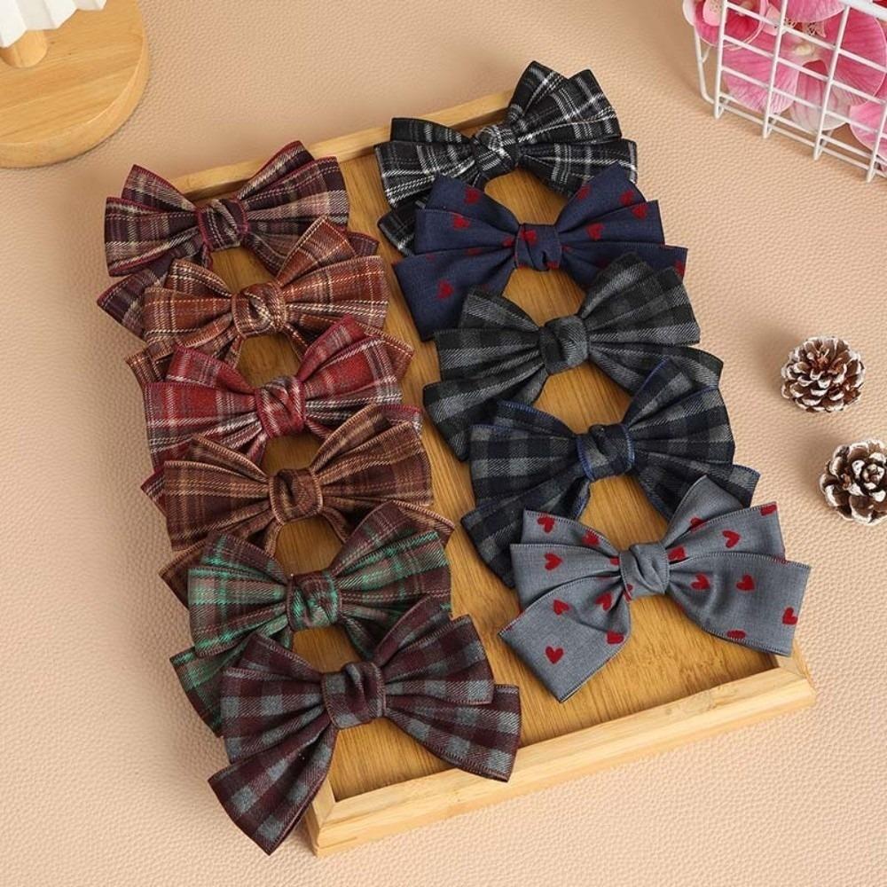 40MM Width Plaid Grid Ribbons Plaid Grid Printed Gift Wrapping Ribbons Christmas Decor