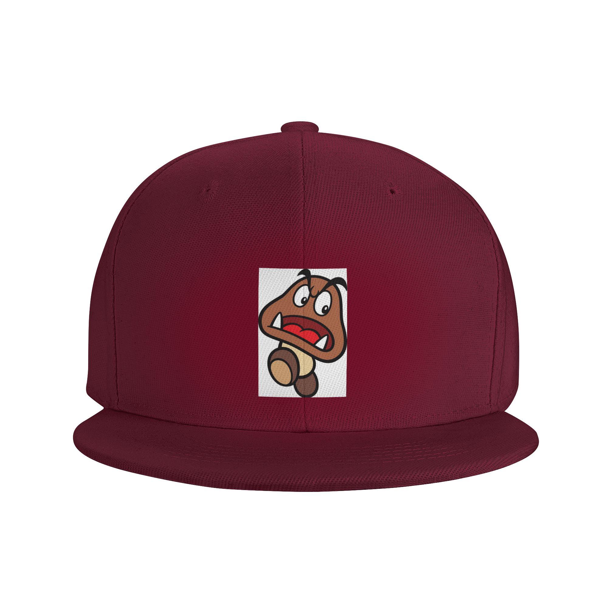 

Cartoon Game Goomba Face Baseball Caps Snapback Fashion Baseball Hats Breathable Casual Casquette Outdoor for Unisex One Size