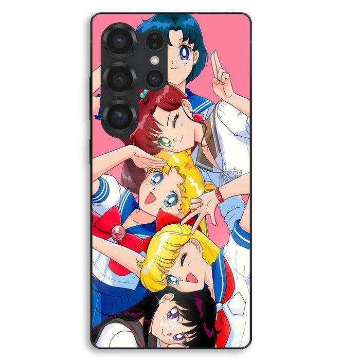 Coque de téléphone - MANIACASE - Samsung Galaxy S25 Ultra - Silicone TPU - Noir - Sailor Moon personnages