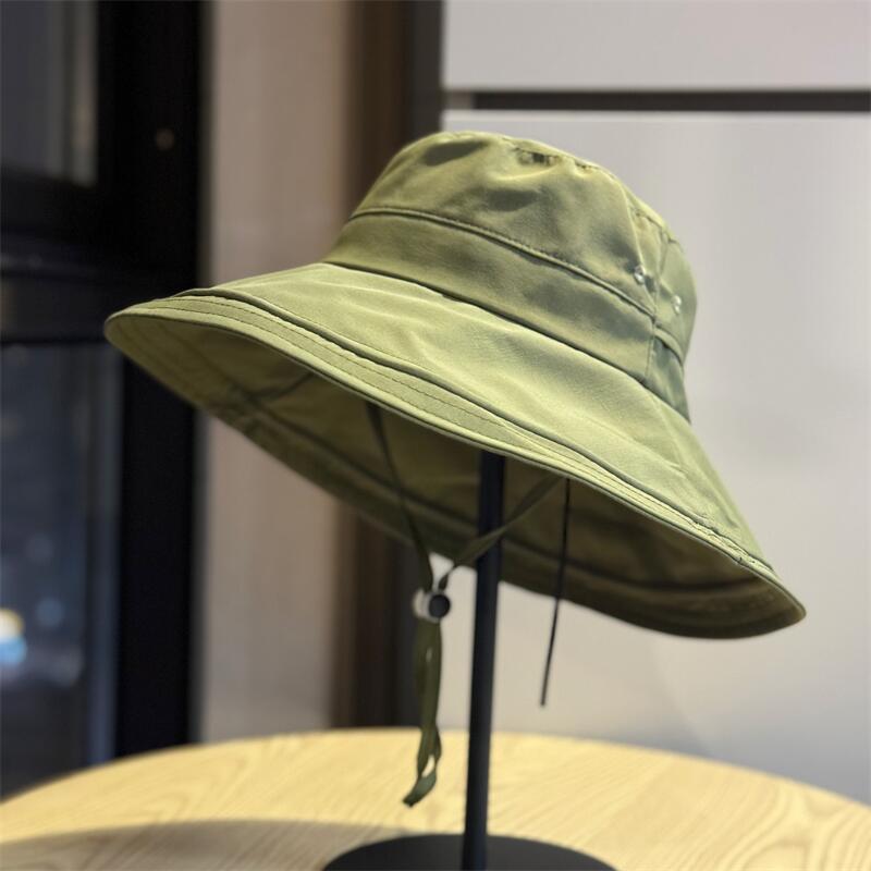 Korean-style summer large-brim foldable UV protection sun hat for men and women, outdoor sun protection hiking and mountaineering hat