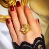 Lindon Classic Copper Alloy Zircon Ring Ladies Jewelry Wedding Promise Party Gift
