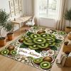 Kittens Theme Soft Crystal Velvet Rug Custom Name & Text Print Non Slip Floor Rug for Bedroom Living Room