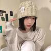 Fashionable Knitted Hat for Women Korean Style Fashionable Twist Wool Hat Warm and Ear Protecting Multi Color Optional Casual Cold Hat