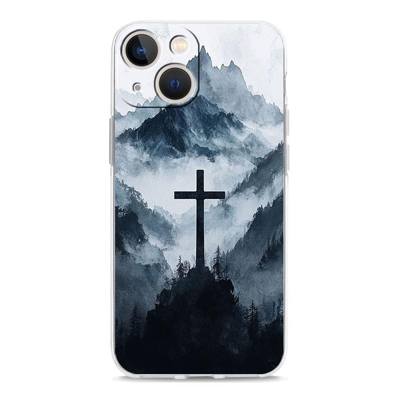 Phone Case For iPhone 17 Air Cases iPhone 16 15 12 13 14 Pro Max SE 7 8 Plus iPhone11 Clear Soft Cover Christian Bible Jesus