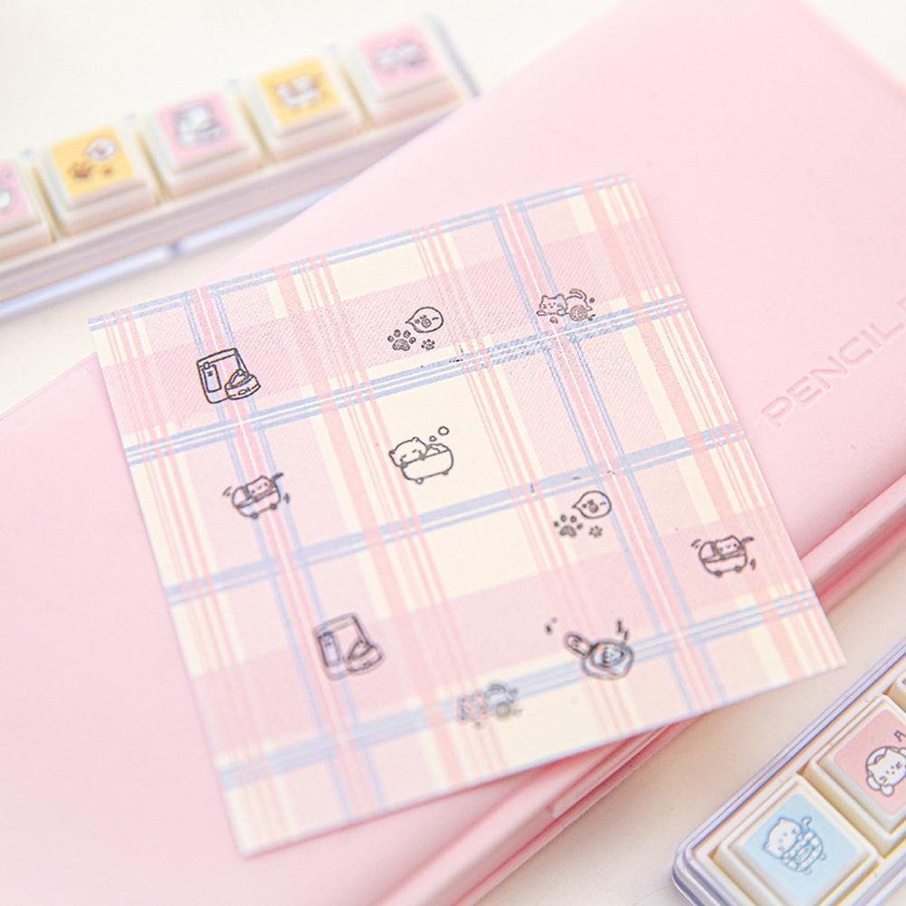 6Pcs Cartoon Cat Seal Sweet Dream Diary Series Cute Stamp Seal Set Stationery Journal Scrapbooking Diary DIY Decoration Gift