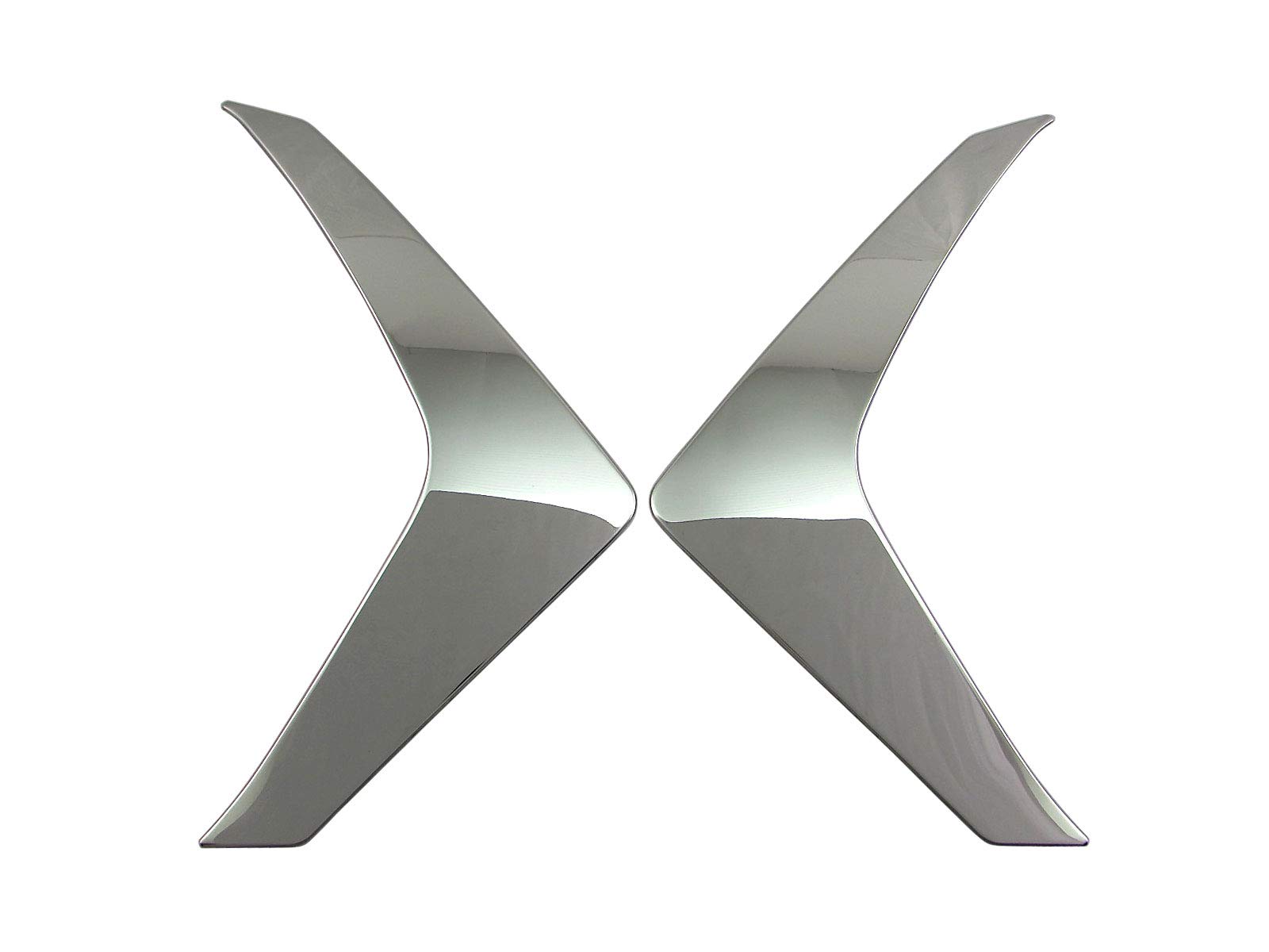 

BRIGHTZ Finish Stainless Steel Fog Light Side Bumper Panels for Toyota Days and 48 Fits and B48 Ultra-Mirror (2-Piece) 44, 45, 47, (FRO-ETC-MID-031) -