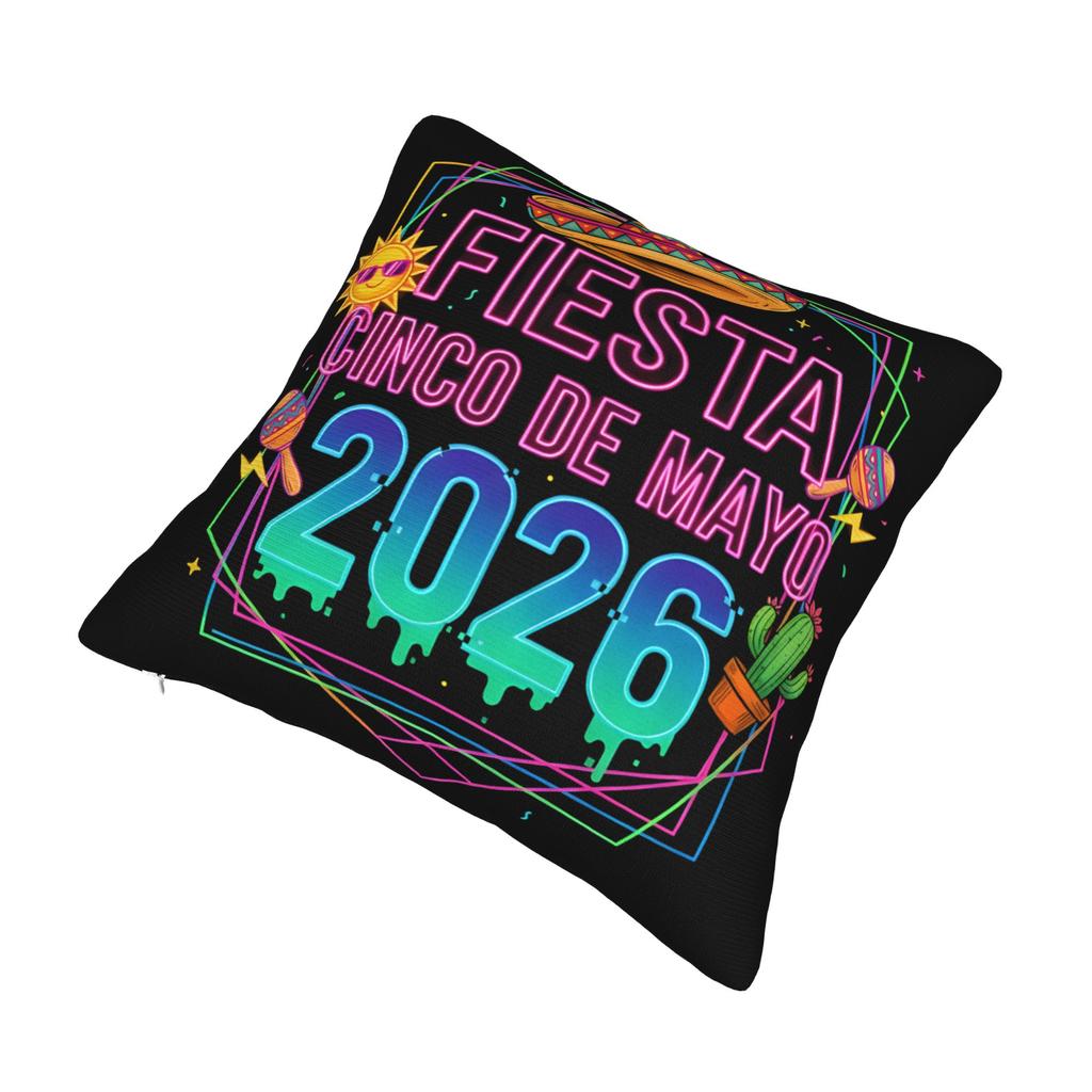 Decorative Pillowcase Cinco De Mayo Accessories Bedroom Pillow Case Cover Square Multi-Size