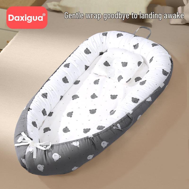 Pure Cotton Portable Anti-Pressure Baby Pillow & Bed Nest