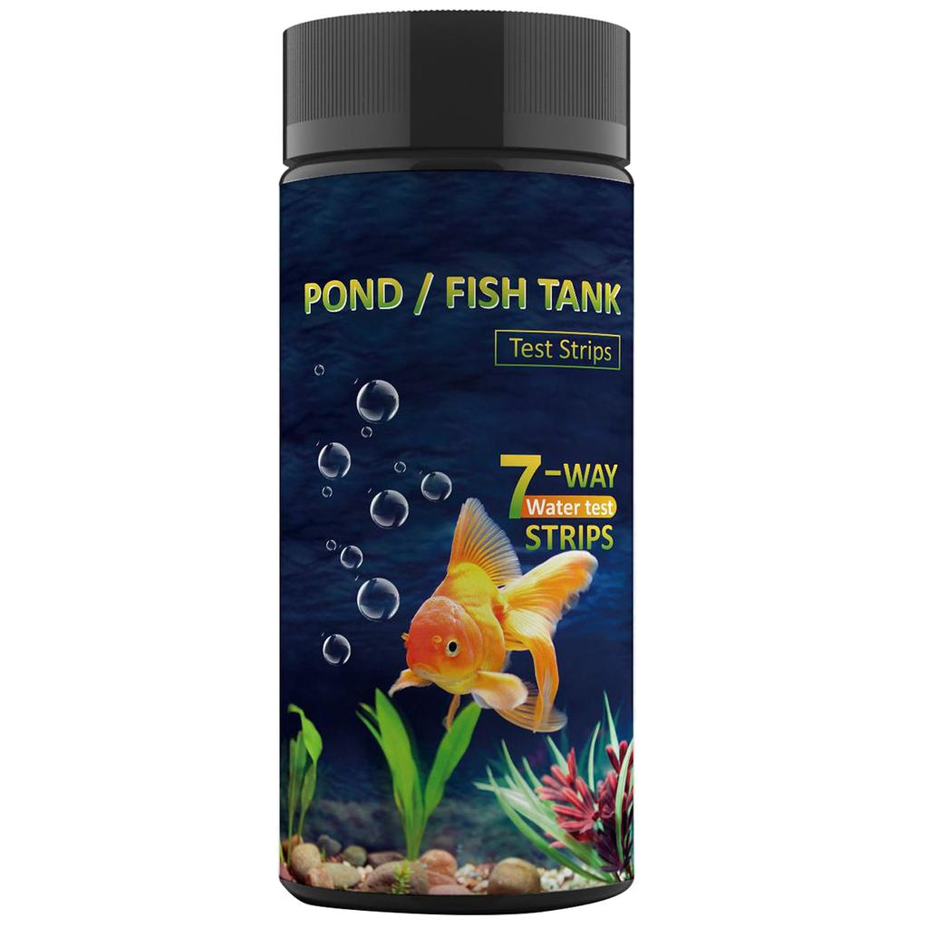 Aquarium Test Strips 50Pcs Easy Testing for PH Chlorine Hardness Alkalinity Fishtank Water Quality Carbonate Test Strips