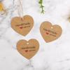 Heart Shaped Kraft Paper Gift Tags - Handmade Packaging Tags