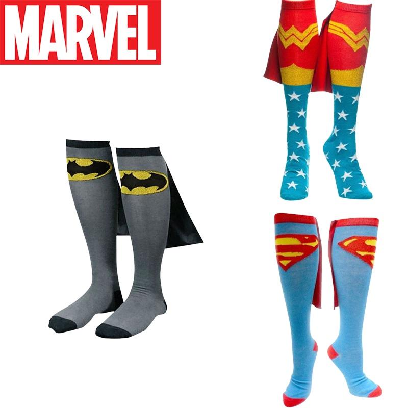 Calzini Sportivi da Calcio con Personaggi Marvel Batman Impermeabili Traspiranti