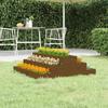 Plant Pot Honey Brown 80x80x27 Cm Solid Pine Wood