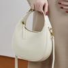 2026 New Genuine Leather Bag Dumpling Bag Underarm Bag Single Shoulder Handbag for Women Versatile Fashionable Crossbody Crescent Bag