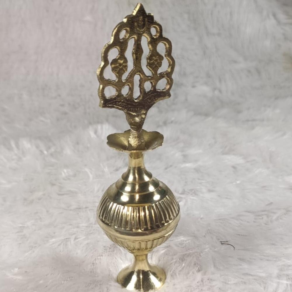 Surmadani in Ottone Vintage | Classica Bottiglia e Applicatore per Surma | Artigianato in Ottone Fatto a Mano