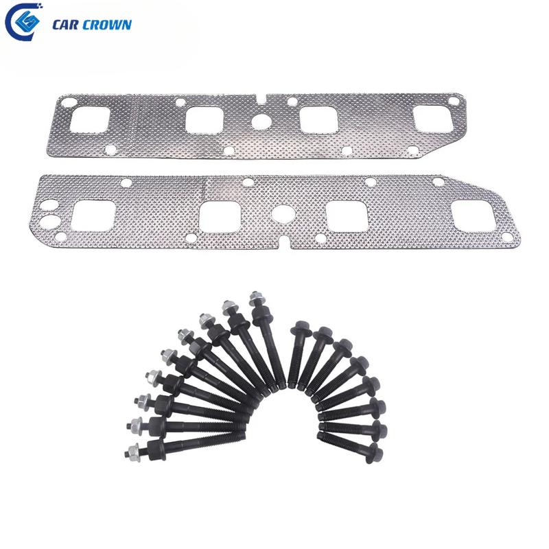 Car Crown Exhaust Manifold Gasket Bolts and Bolts Are Suitable for 03-08 Dodge Ram Magnum Aspen Jeep 5.7