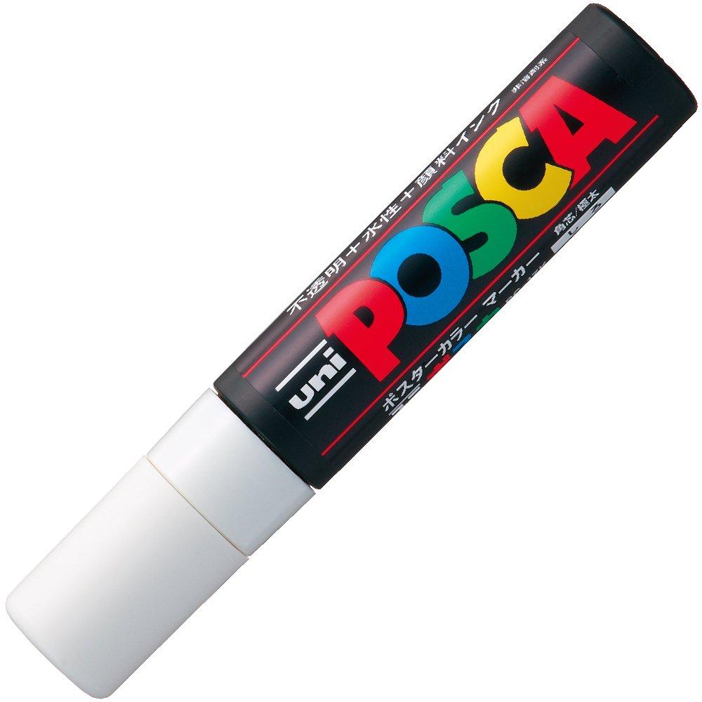 

Mitsubishi Pencil Pen Posca Extra Thick Square Tip White Water-based PC17K.1 белый