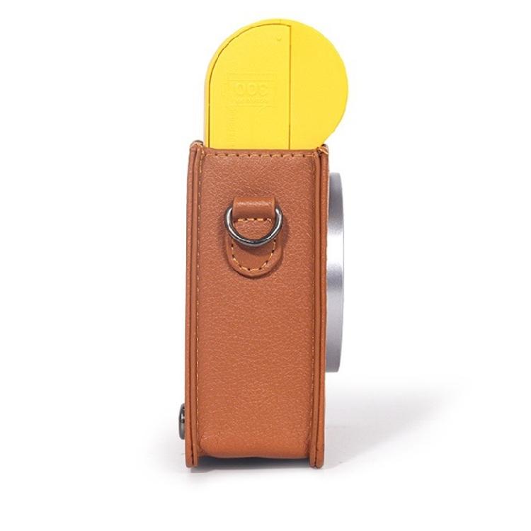Camera Bag Protector Pouch for Mini Shot 3 ERA/MS300 PU Case Adjustable Shoulder Strap Solid Color Carry Case