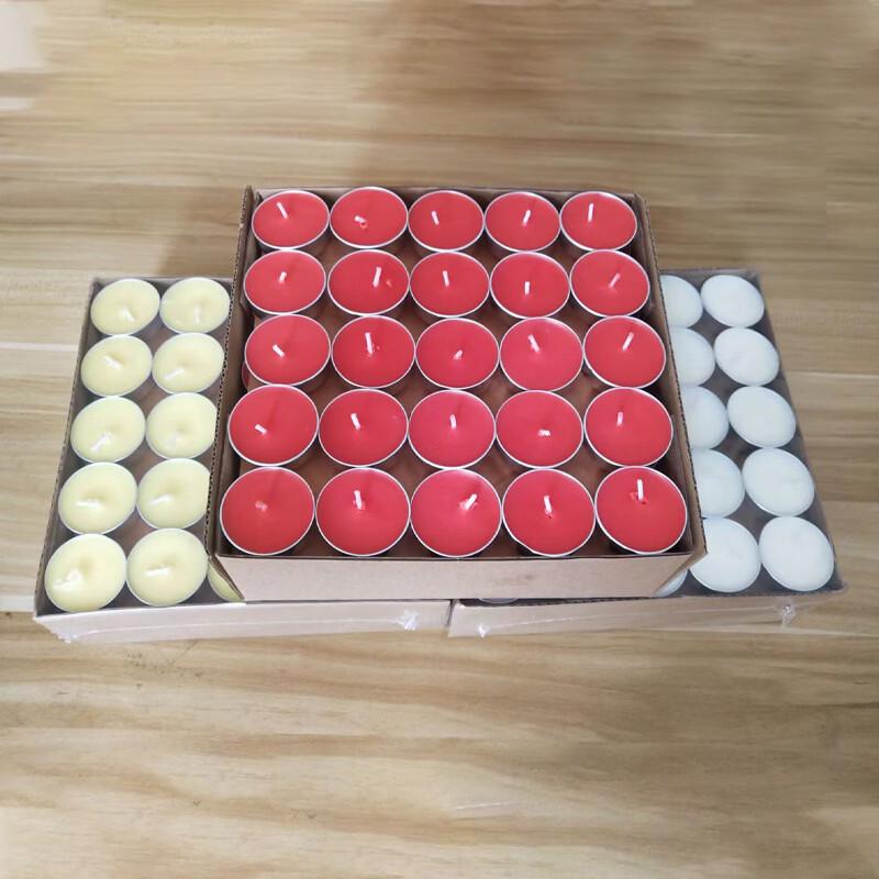 Hundun 8-Hour Yellow Aluminum Ghee Lamps, 16 Boxes