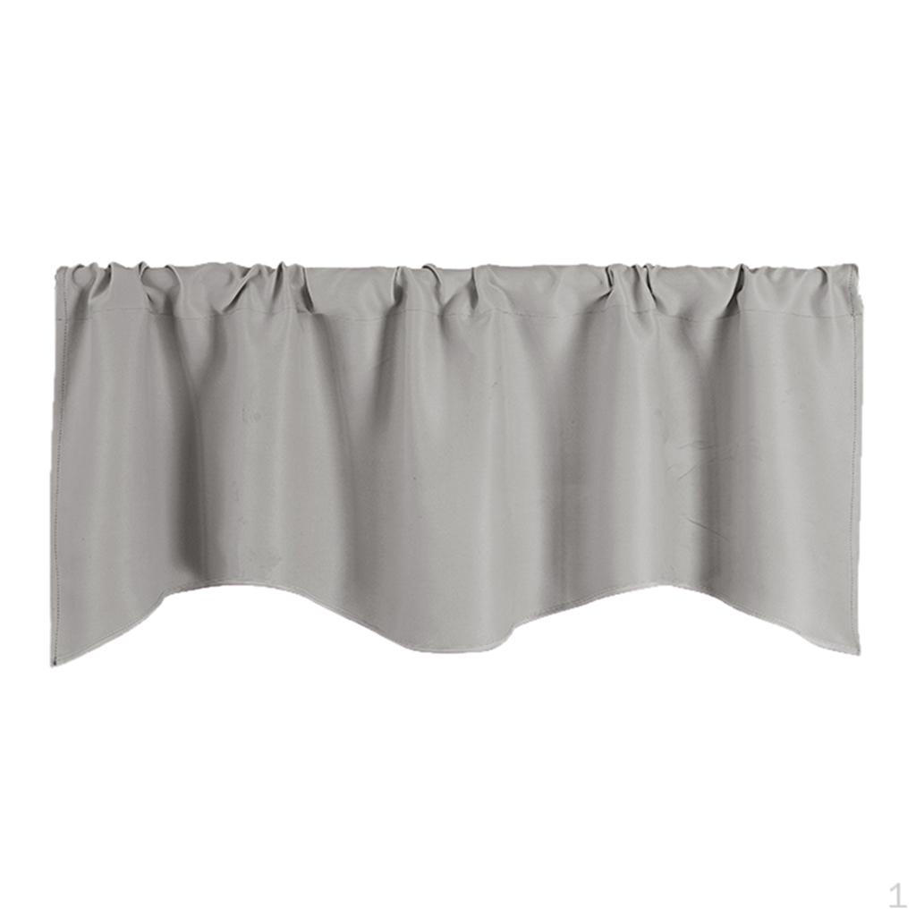 1 Декоративная занавеска-короткая штора для кухонного окна Готовая Light Grey
