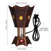 Elektrischer Räucherstäbchenhalter Kompakt Leicht Vintage Stil Metall Weihrauchgefäß für Zuhause Aromatherapie Dekoratives Mittelstück US-Stecker