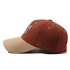 Color matching retro American baseball cap women's face small contrast color four seasons cap men's trendy brand Korean version soft top hat