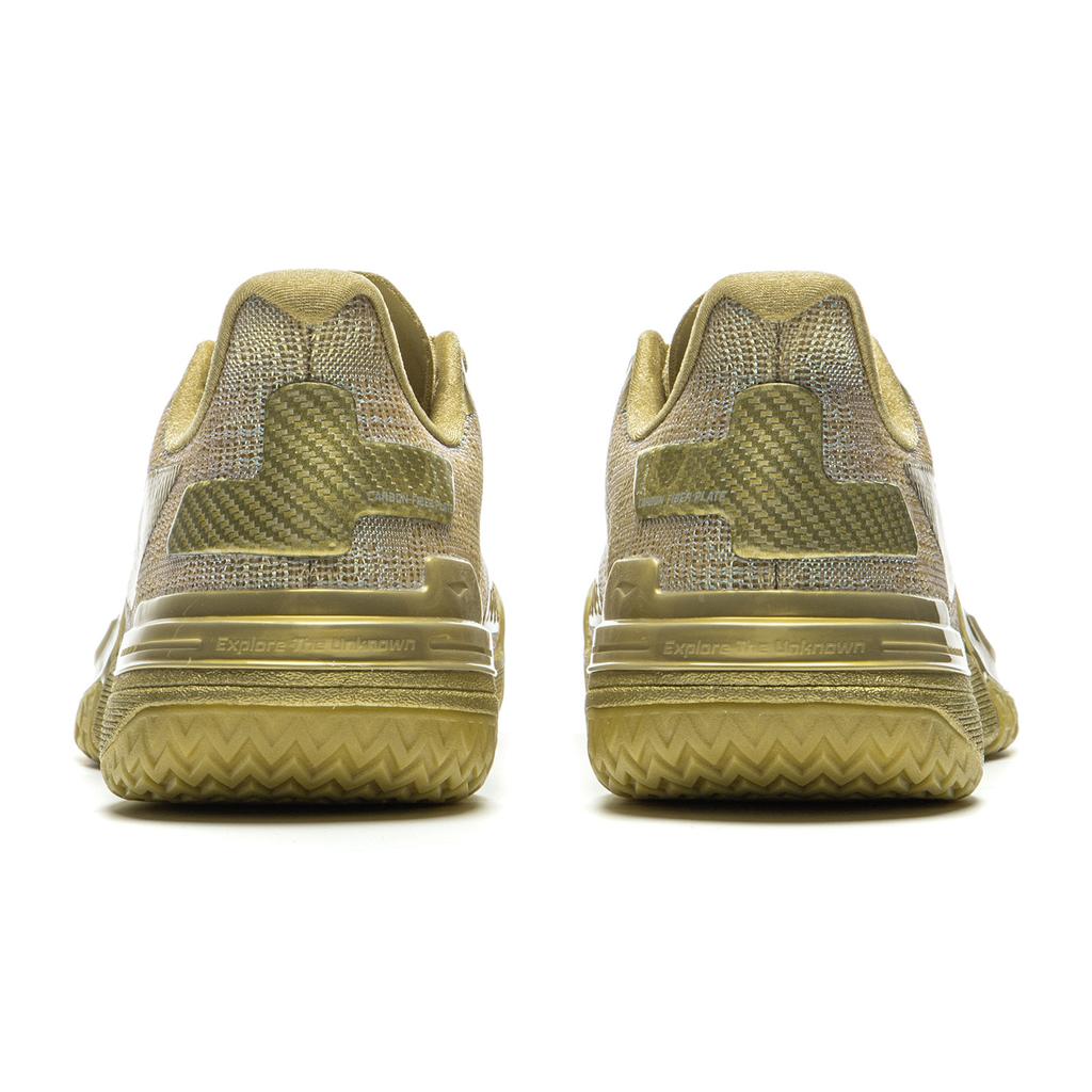 New LINING Gamma Basketball Shoes Men Low Top Gold ABAU039-10