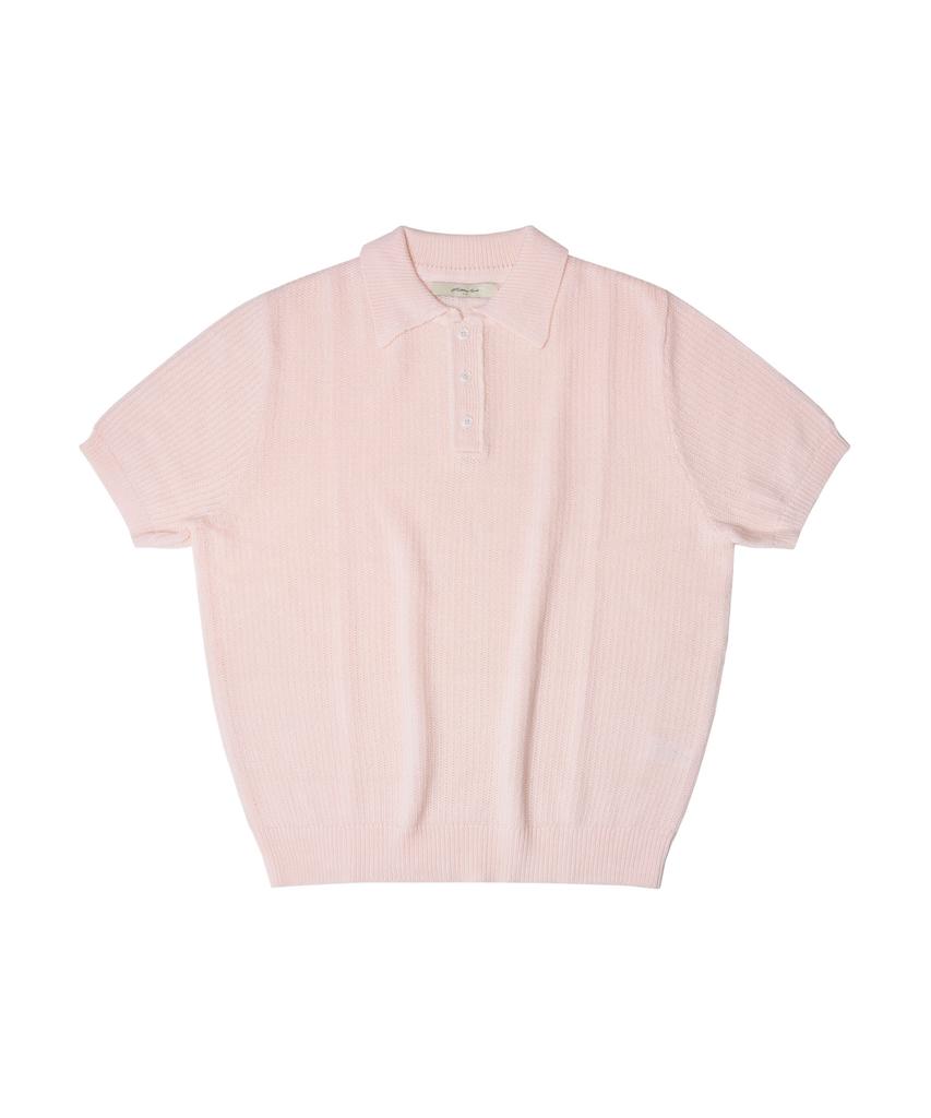 HALBKREIS LAYOUT T20040 Comfortable Collar Knit_Pink