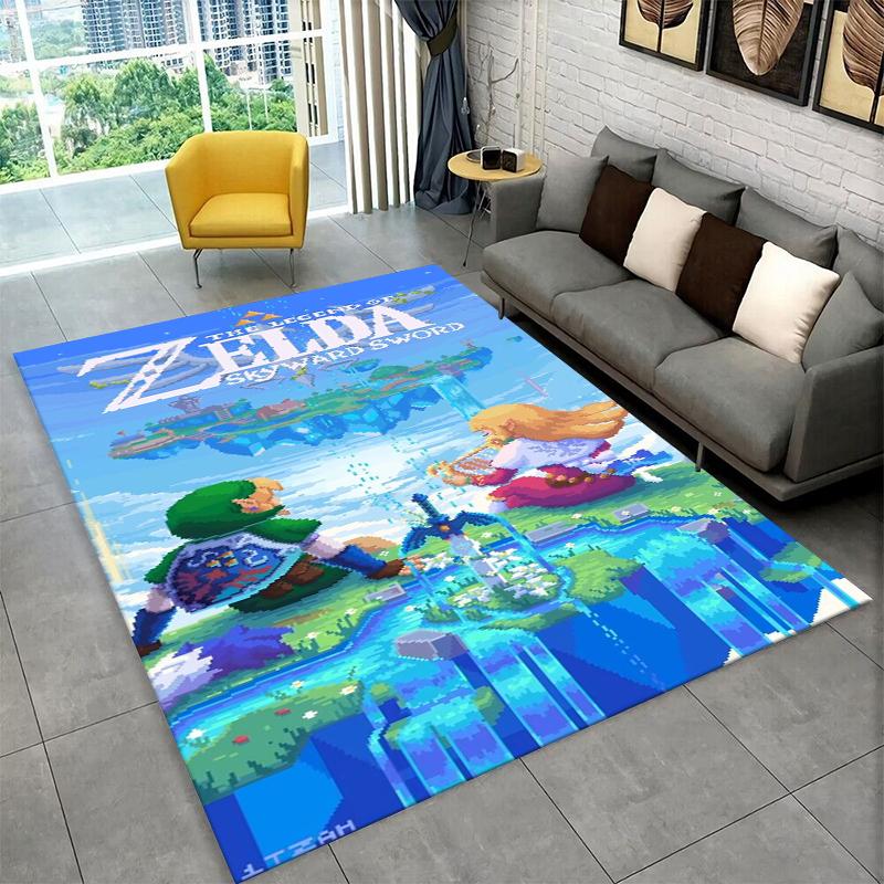 

Classic Game Z-Zelda Cartoon Link Carpet Rug for Playroom Bedroom Living Room Sofa Home Decor,kid Area Rug Non-slip Floor Mat 40x60cm